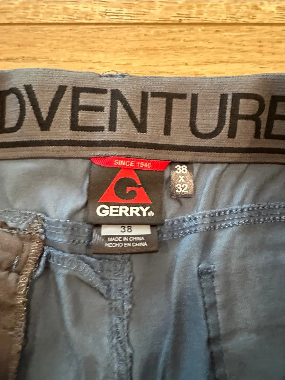 Gerry Men's Casual Pants with Built-In Belt